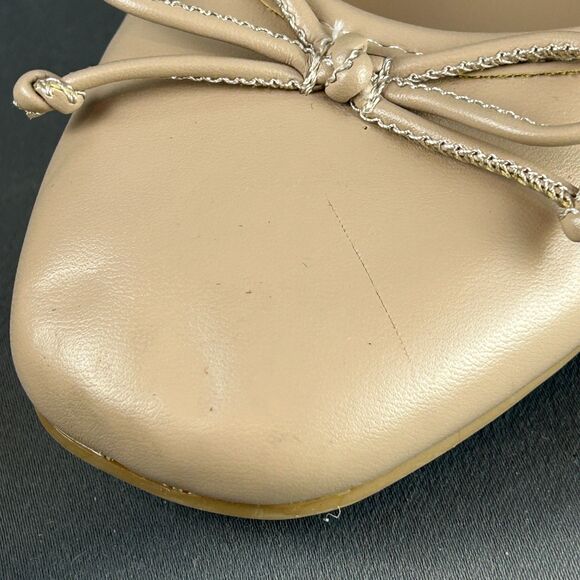 Calvin Klein Nude Beige Ballet Flats Bow Accent Size 9 NEW - Picture 14 of 14